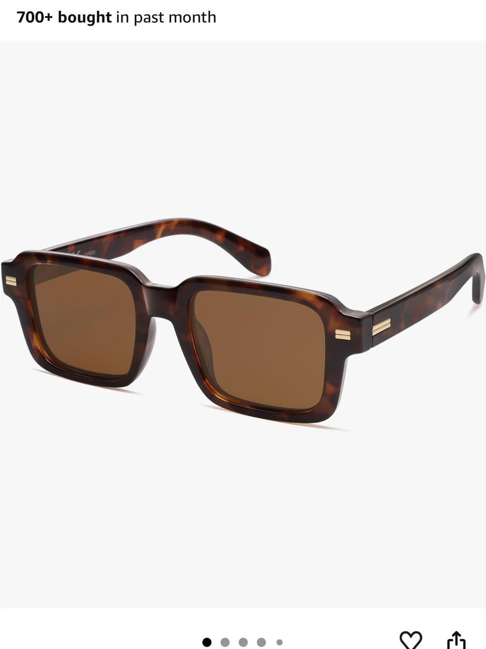SOJOS Big Trendy Square Polarized Sunglasses